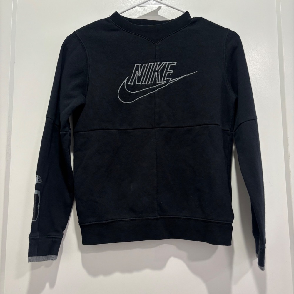 Nike Blue Ribbon Sports BRS Crewneck Sweatshirt Black Mens Medium